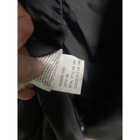 Eddie Bauer Womens Belted Black Polyester Trench Coat Size Medium - Picture 16 of 16